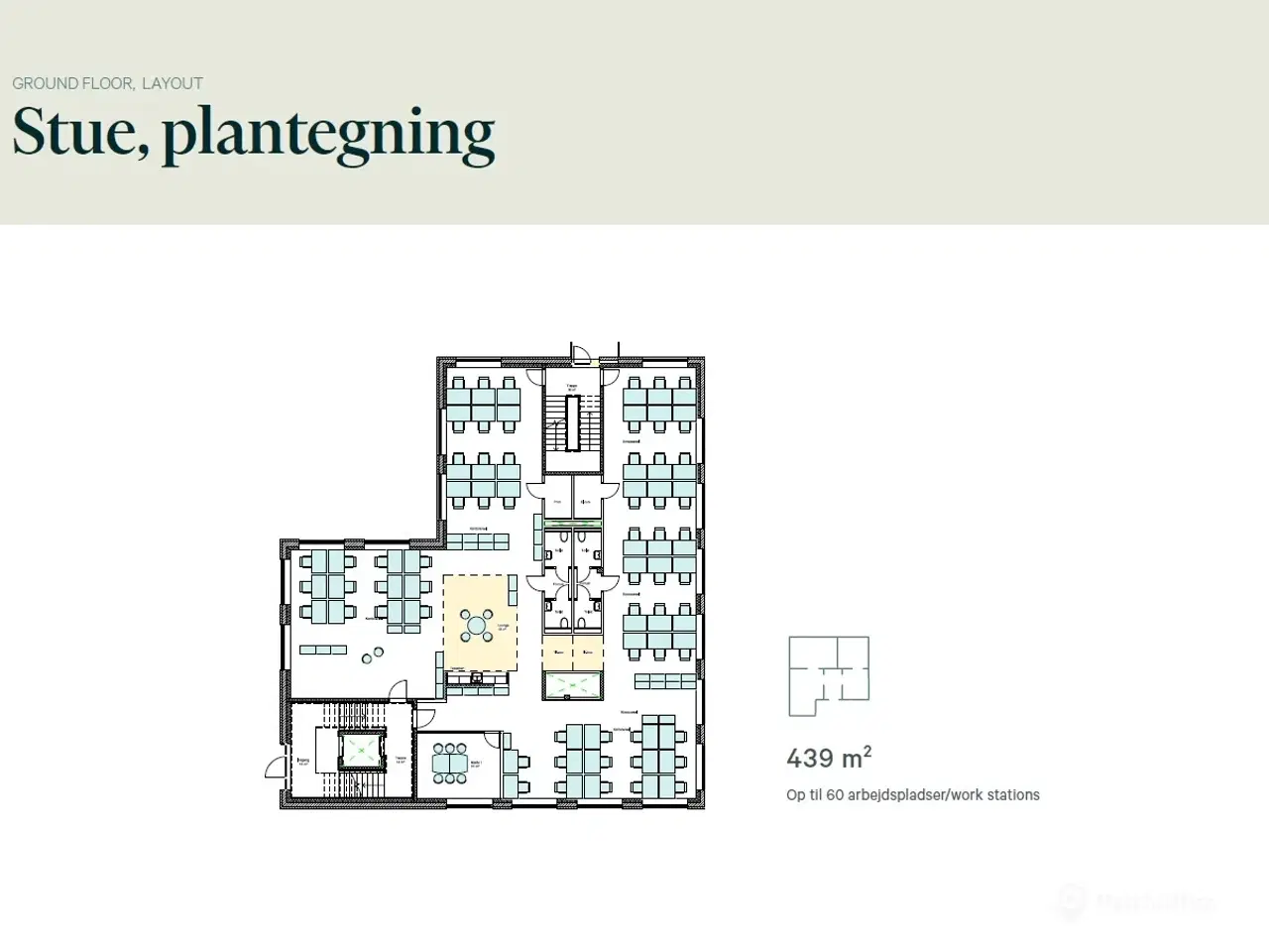 Billede 15 - Gennemført kontordomicil med rå detaljer