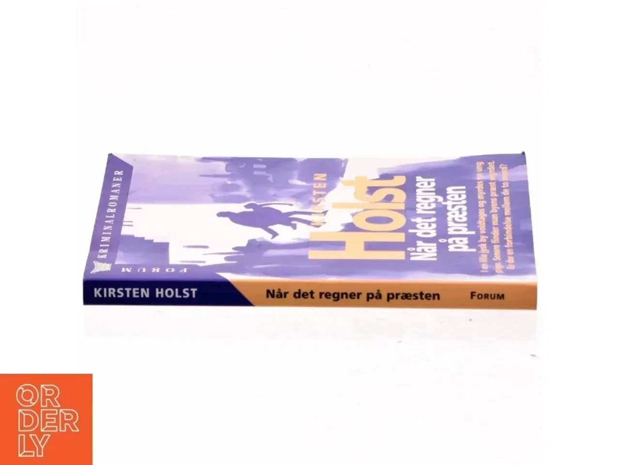 Billede 2 - Når det regner på præsten : kriminalroman af Kirsten Holst (f. 1936) (Bog)