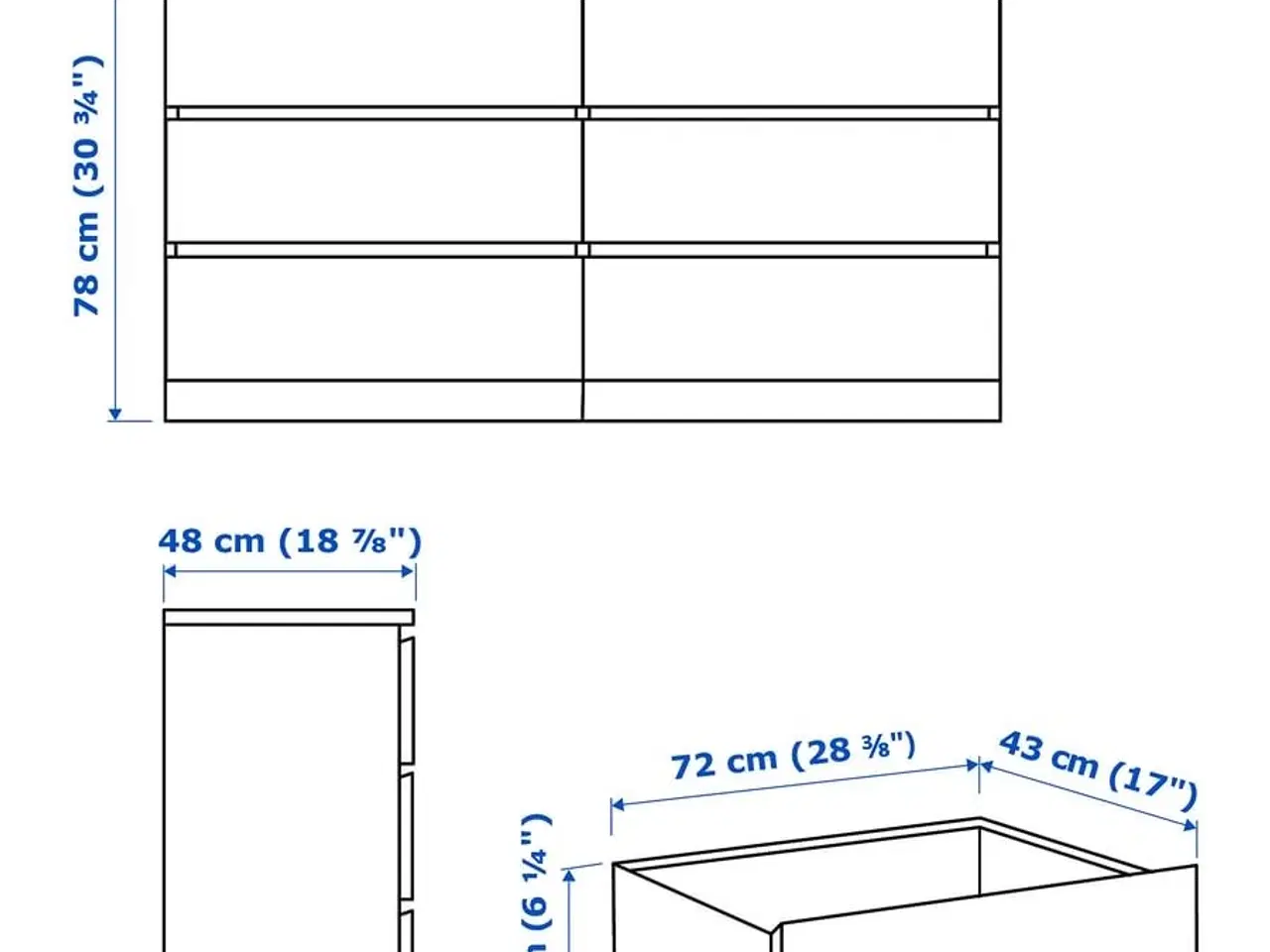 Billede 4 - MALM kommode incl. glas top