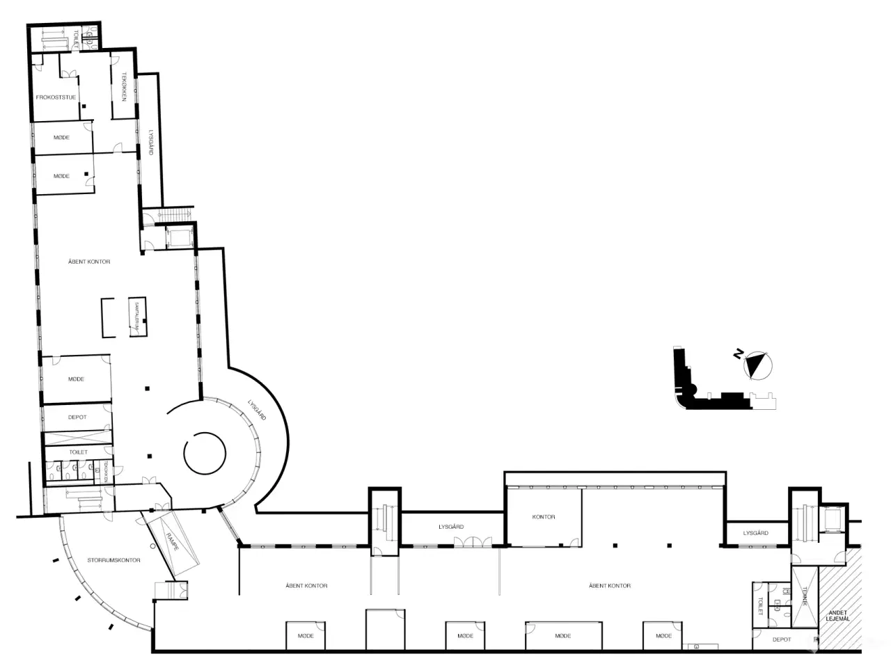 Billede 25 - Veleksponeret og markant kontorlejemål med højt til loftet ved ydre Ringvej