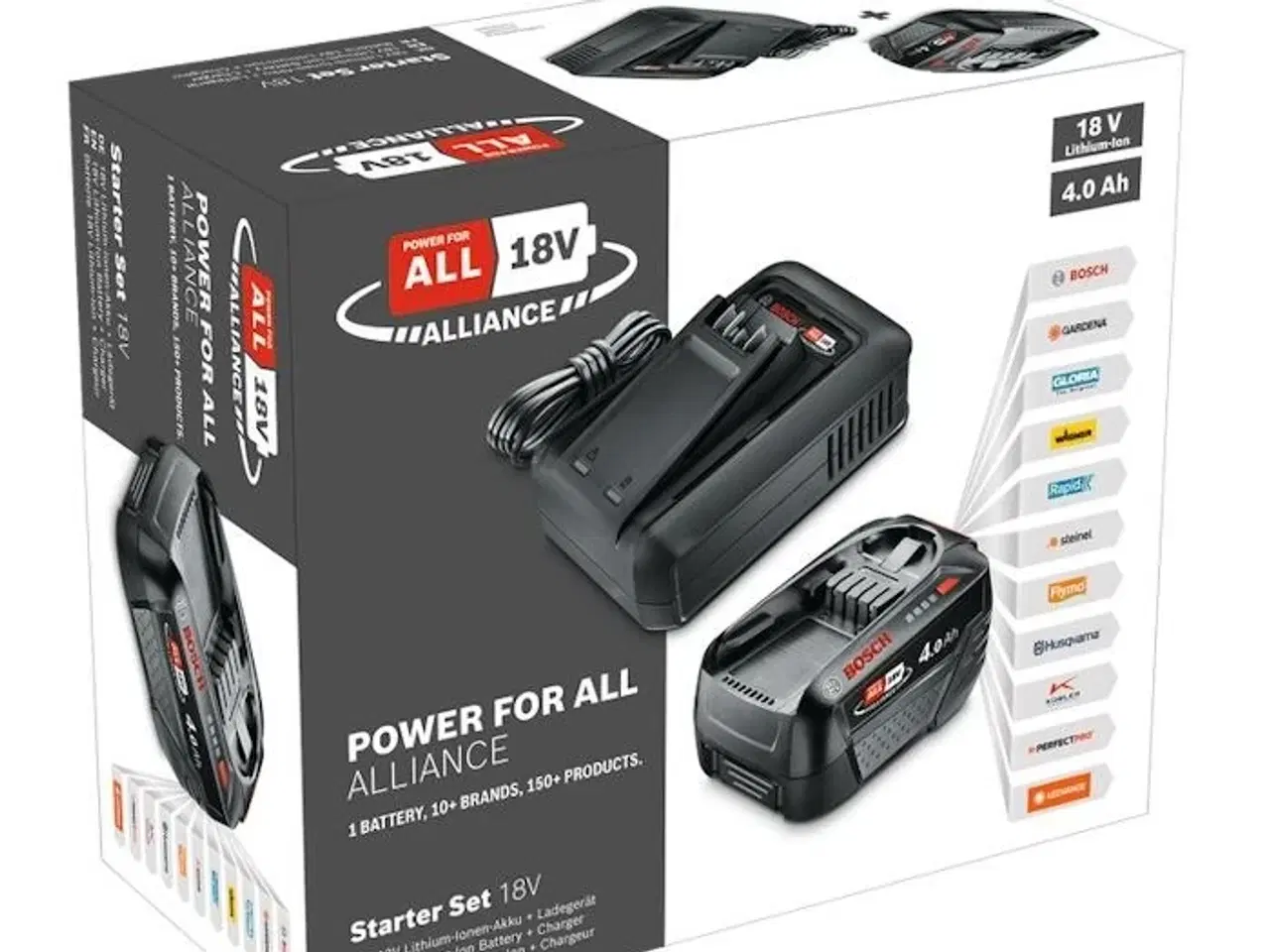Billede 2 - Bosch Power For All startsæt 18V – 4,0 Ah batteri og lader