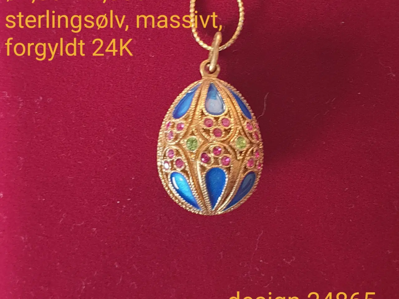 Billede 12 - Vedhæng i sterlingsølv 925 i Fabergé stil