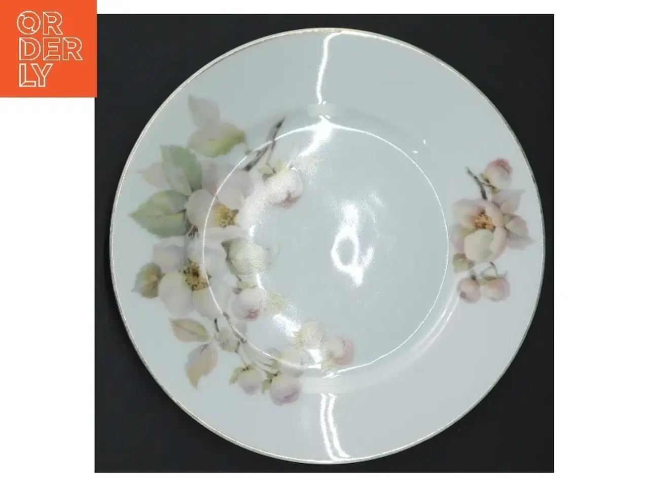 Billede 2 - Porcelænstallerkener med blomstermotiv fra Bavaria (str. ø 16 cm, 9 styk cm)