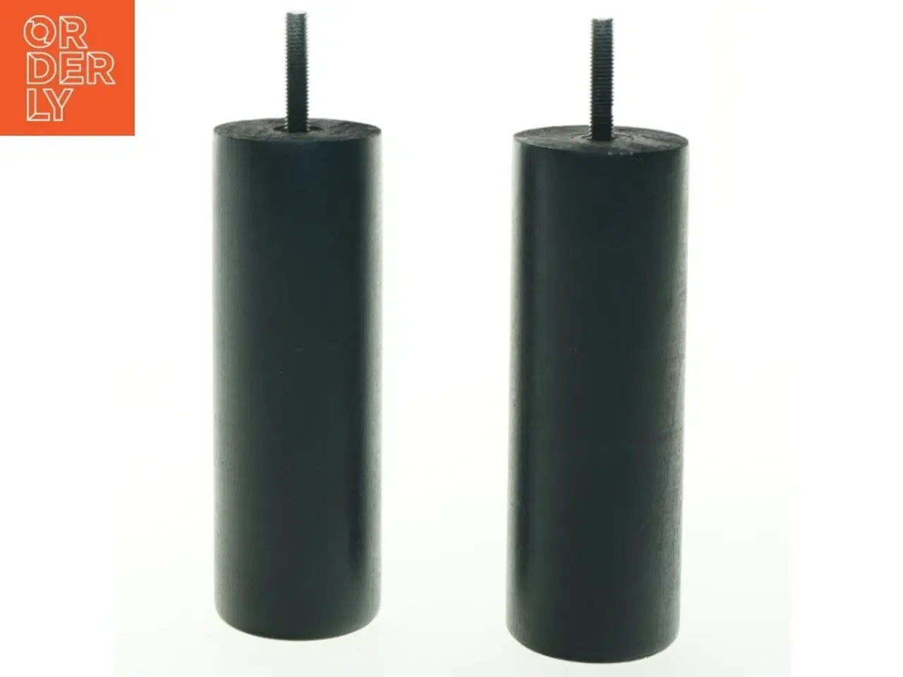 Billede 1 - Runde møbelben med gevind (str. 16,5 cm)