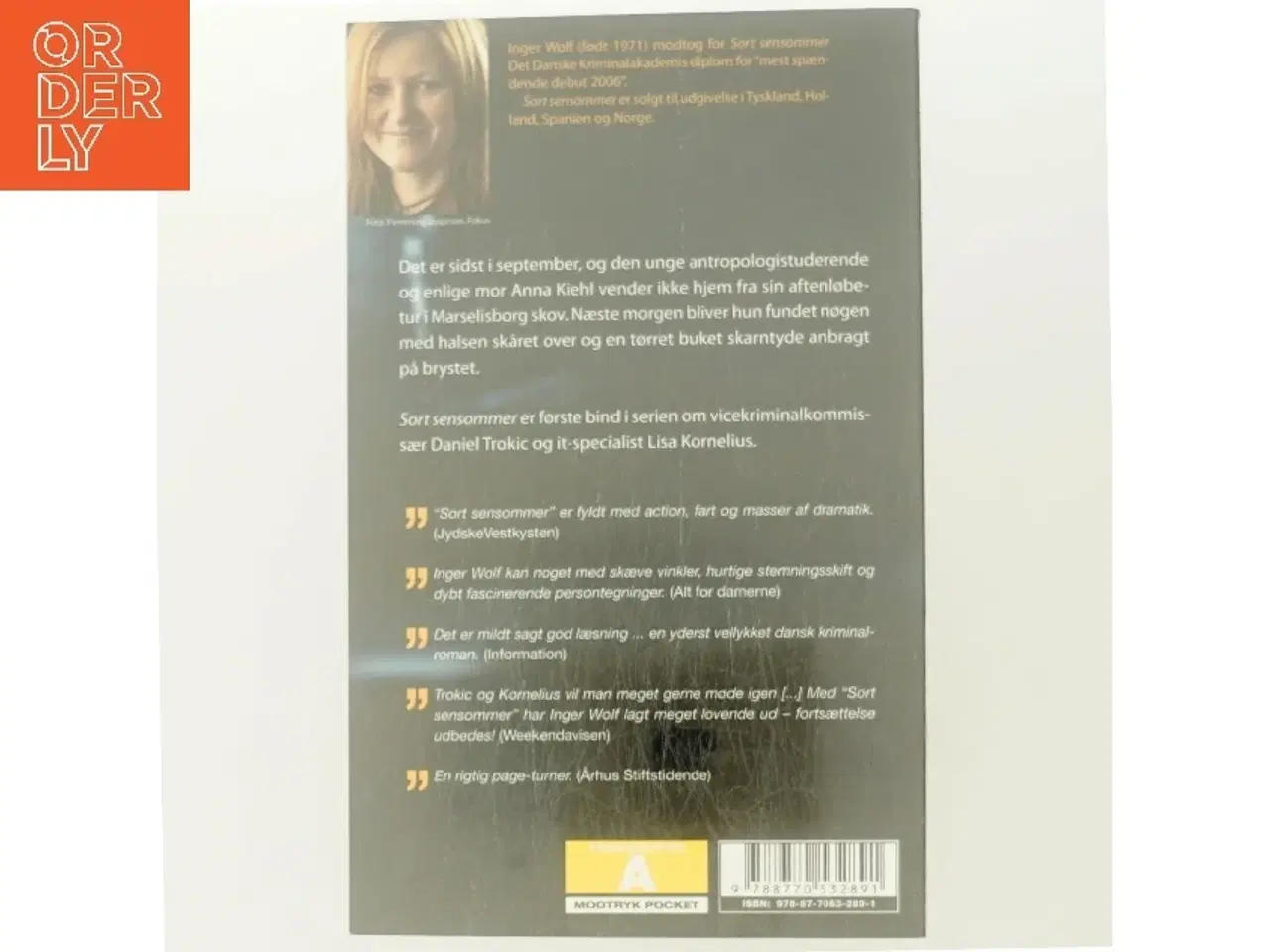 Billede 3 - Sort sensommer af Inger Wolf (Bog)