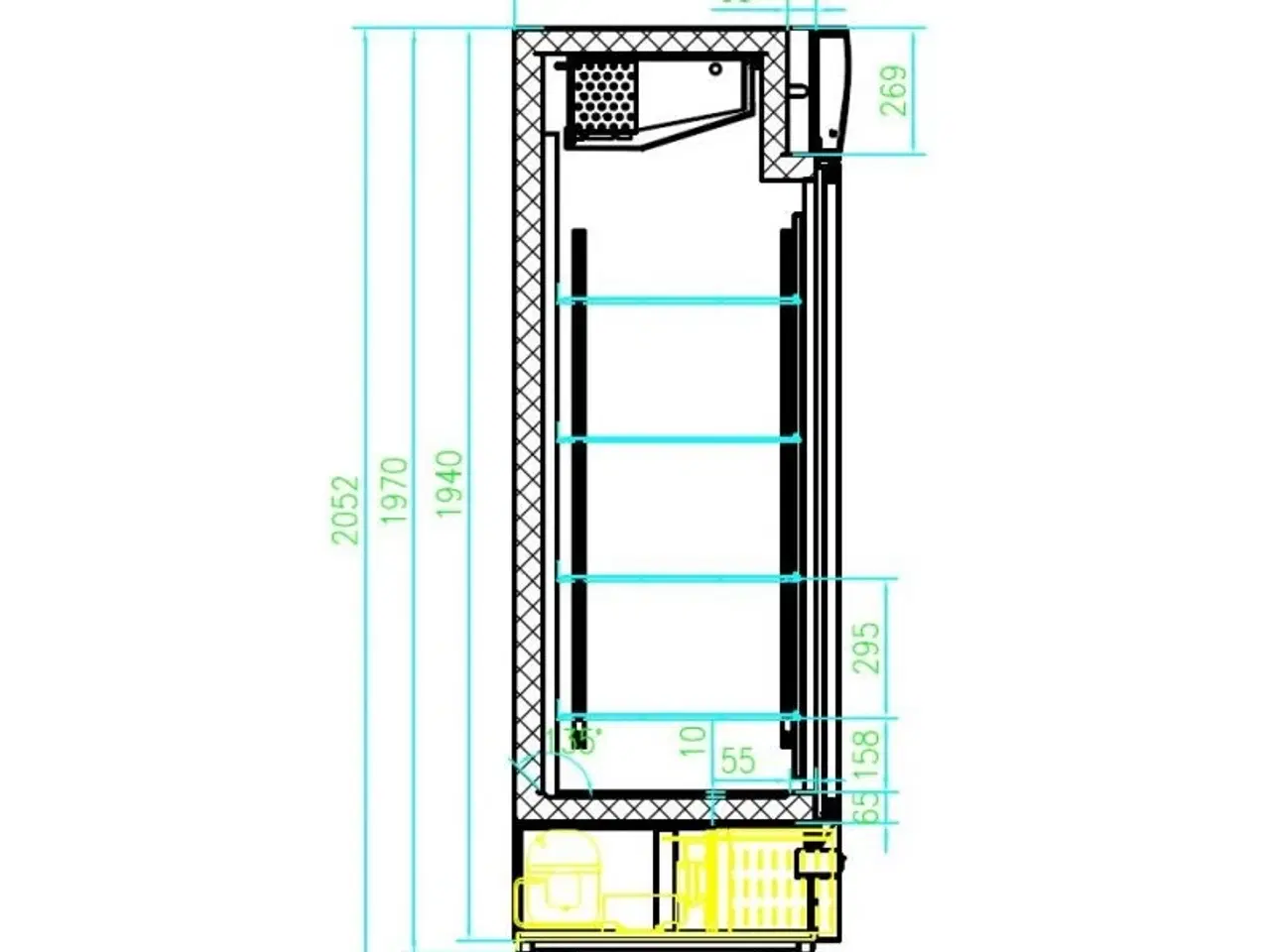 Billede 2 - Display køleskab – med 2 døre 230 V