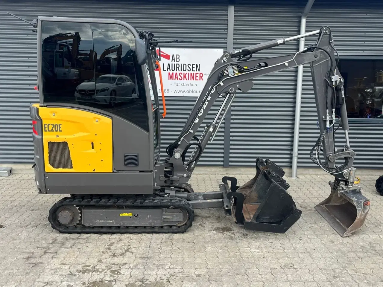 Billede 1 - Volvo EC20E Tiltman, centralsmørring og skovlpakke.