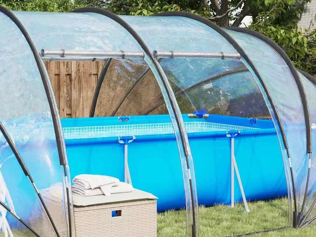 Billede 5 - Pooltelt Dome Transparent 538 x 440 x 204 cm PVC