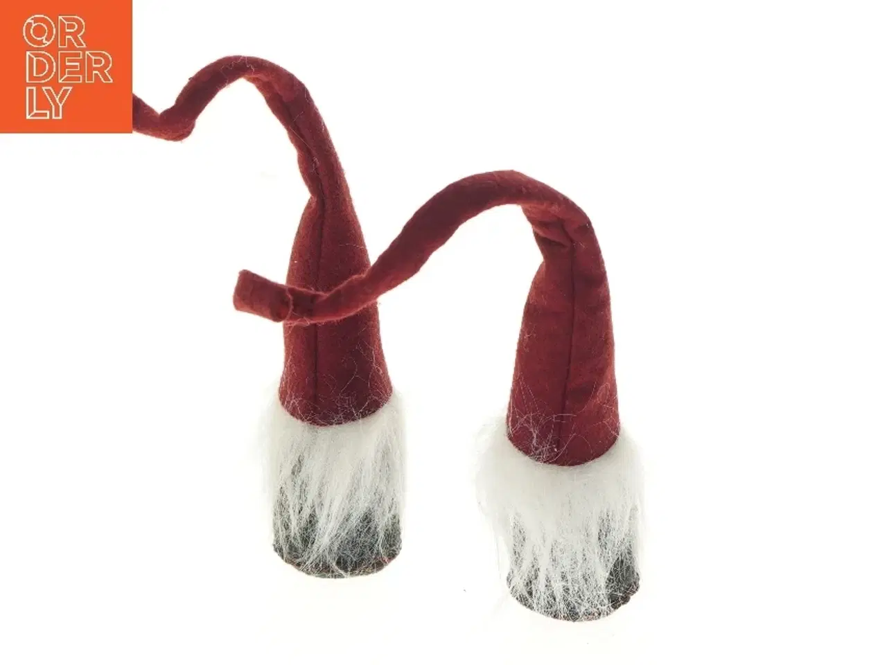 Billede 3 - Nissefigurer med røde huer (str. 24 cm)
