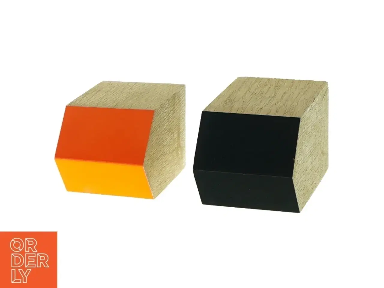 Billede 3 - Applicata træhuse (str. 7x7x16 og 7x7x13cm)