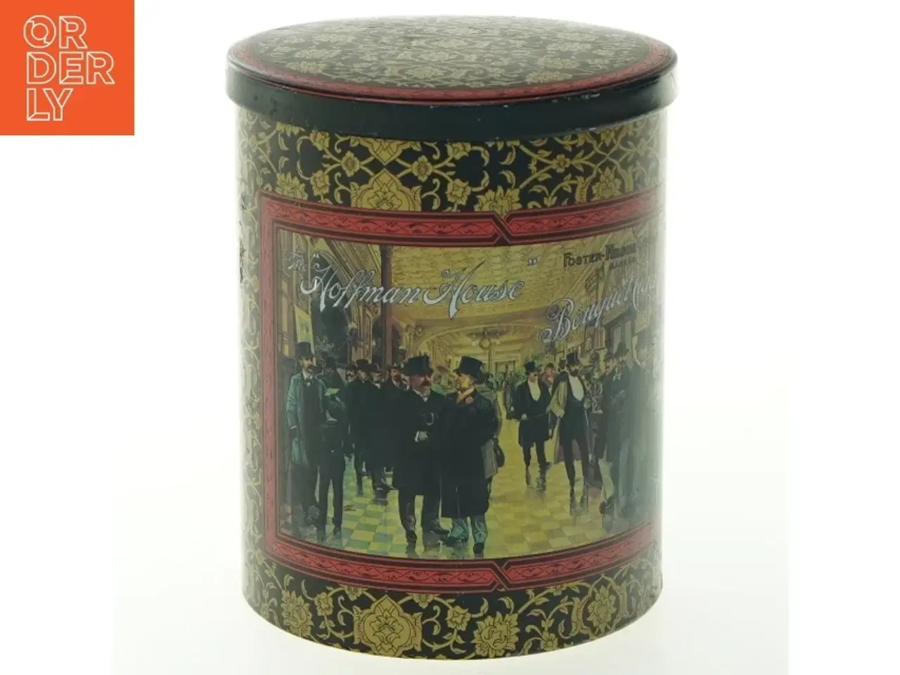 Billede 1 - Dekorativ Vintage dåse med låg (str. Ø 10x13 cm)