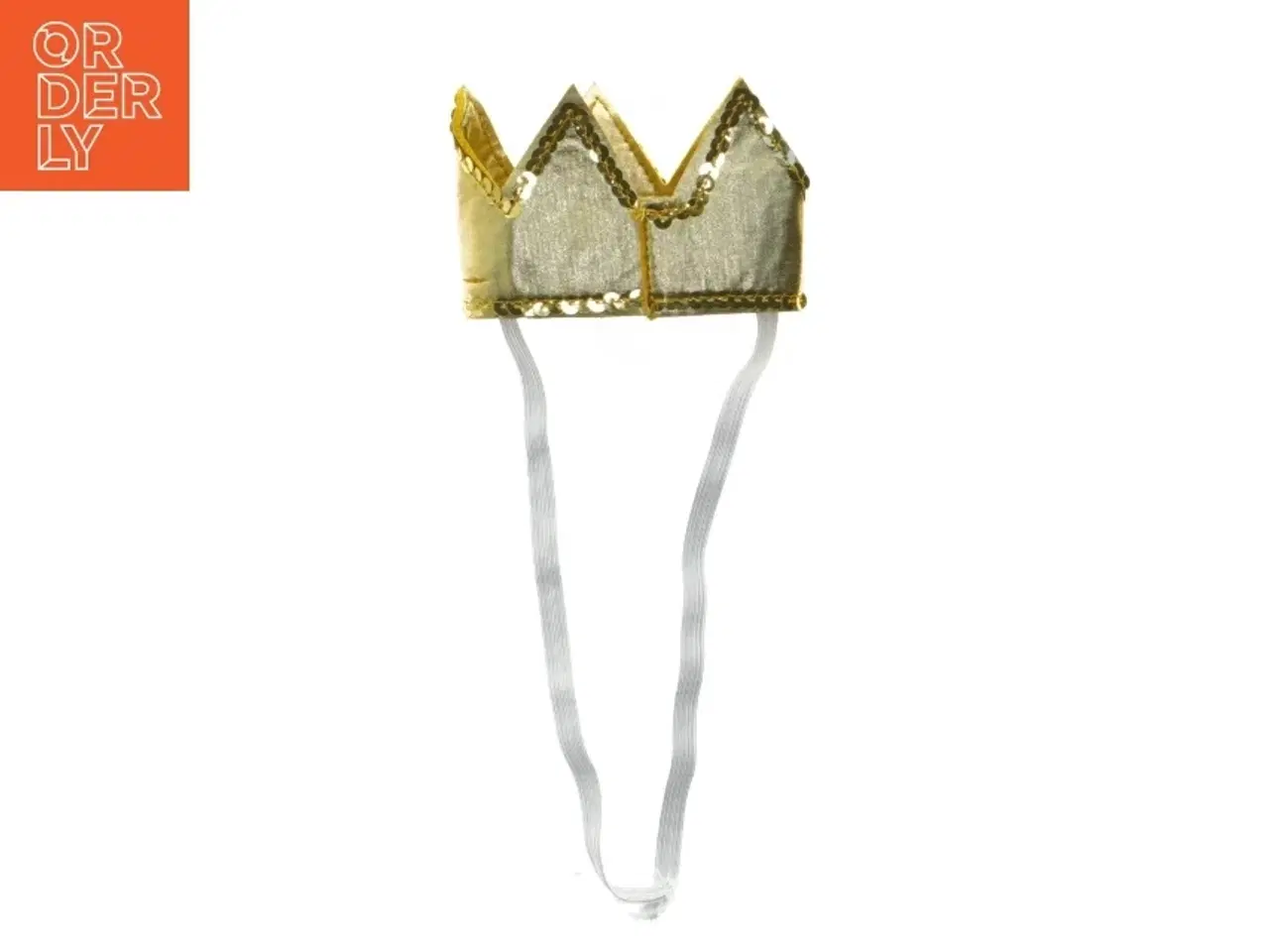 Billede 2 - Guld krone til rollespil (str. 11,5 cm)