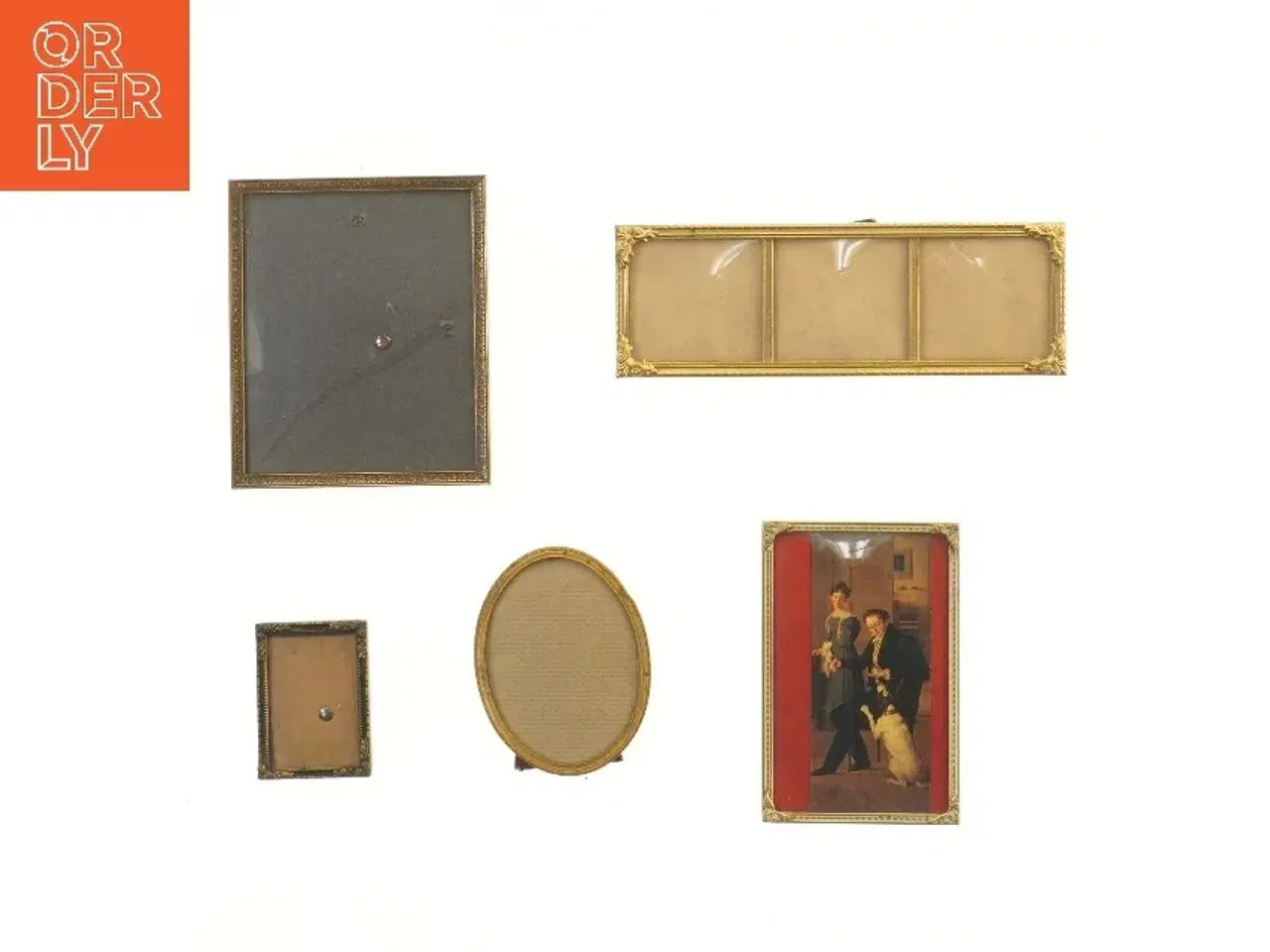 Billede 1 - Sæt med dekorative billedrammer (str. 5 stk 7,5-21,5 cm)