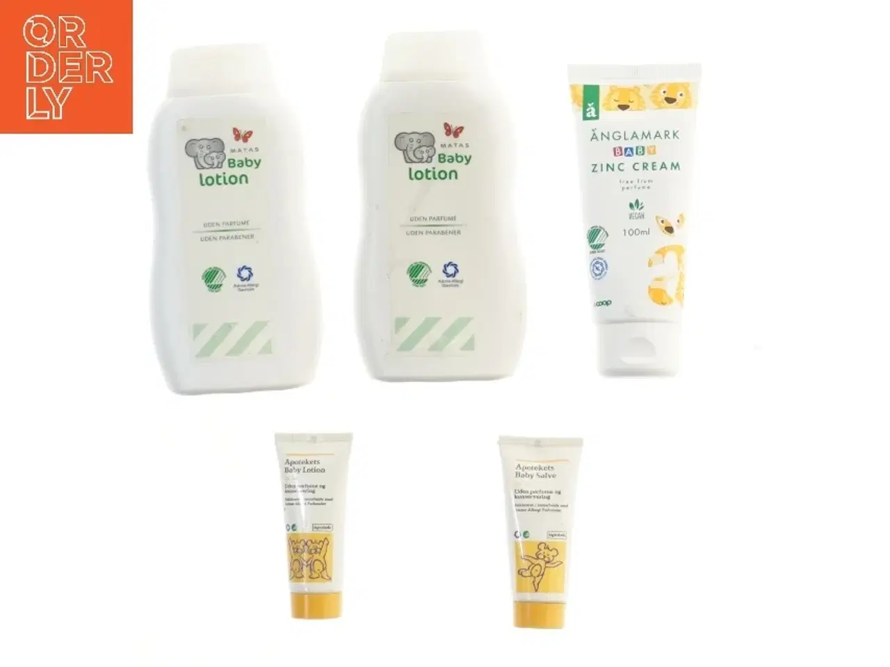 Billede 1 - Sæt med babylotion og zinkcreme (str. 5 stk 16-9 cm)