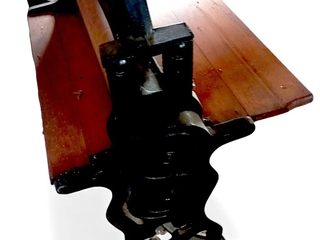 Billede 4 - Stor antik tøjrulle i støbejern og træ