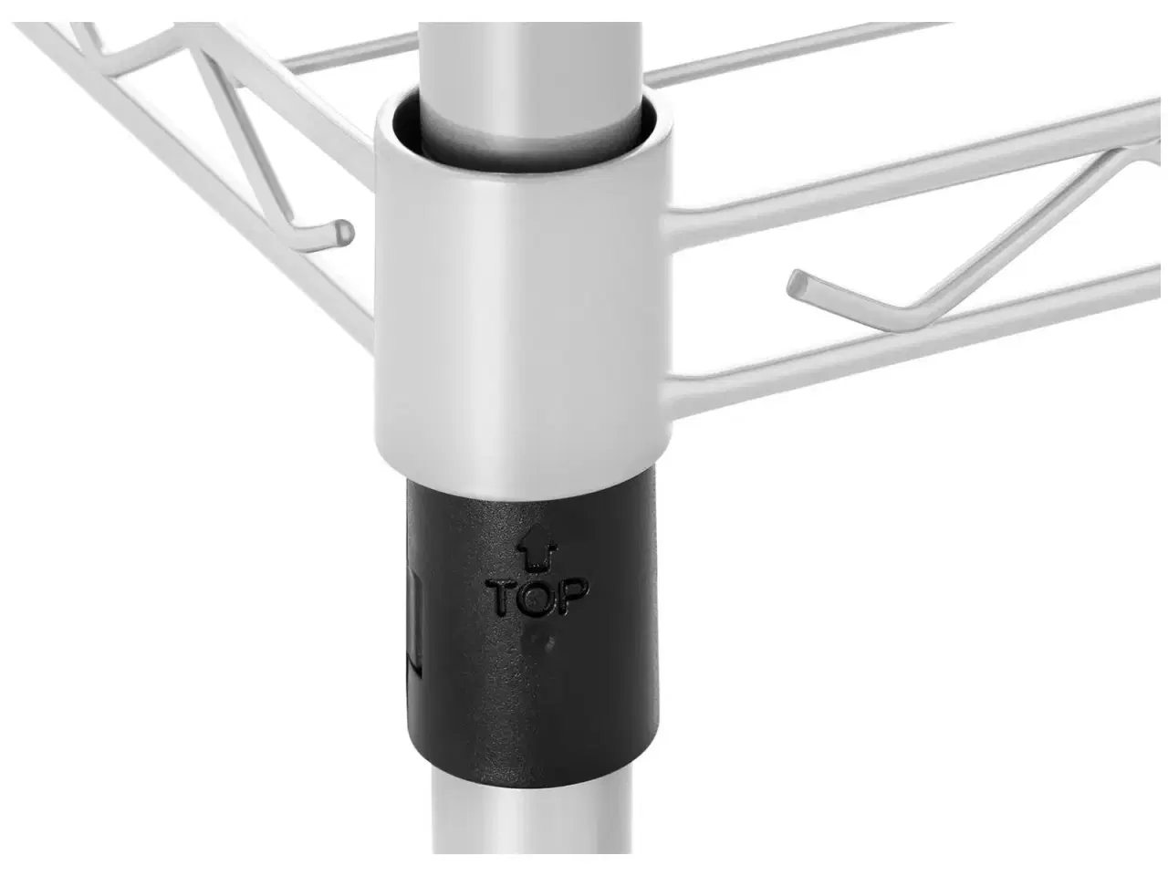 Billede 5 - Robust Gitterreol i Stål (90 x 35 cm) – 5 Hylder