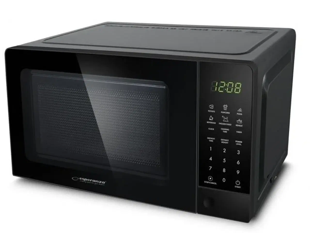 Billede 5 - Mikrobølgeovn 20 l – Esperanza EKO009, sort, 700 W