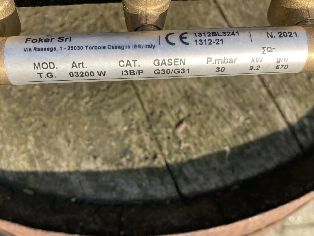 Billede 4 - Gasbrænder Foker 9,2 kw