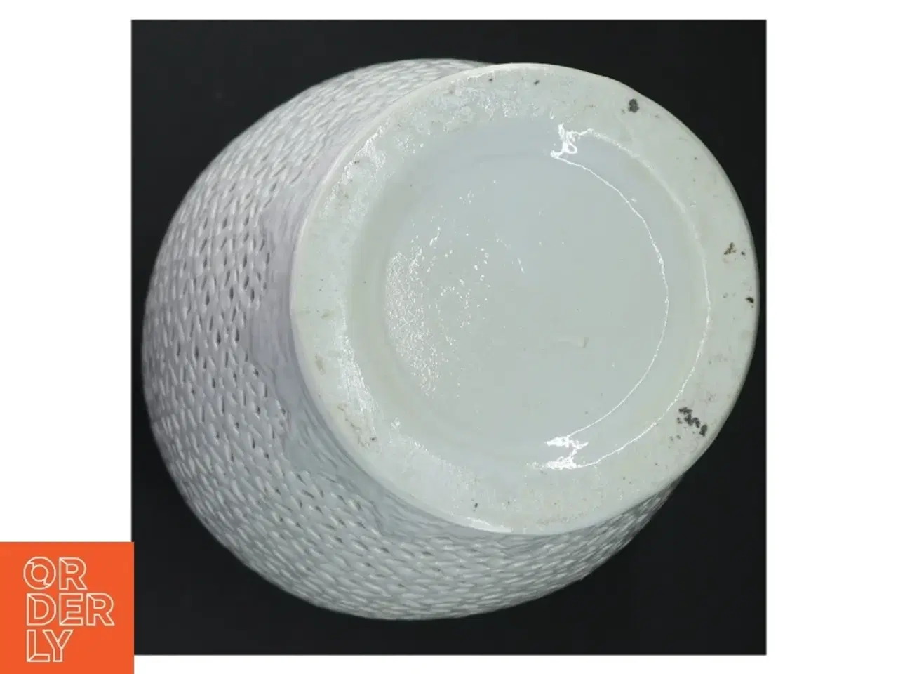 Billede 3 - Hvid Hulmønstret gennembrudt Vase (str. 31 x 15 cm)