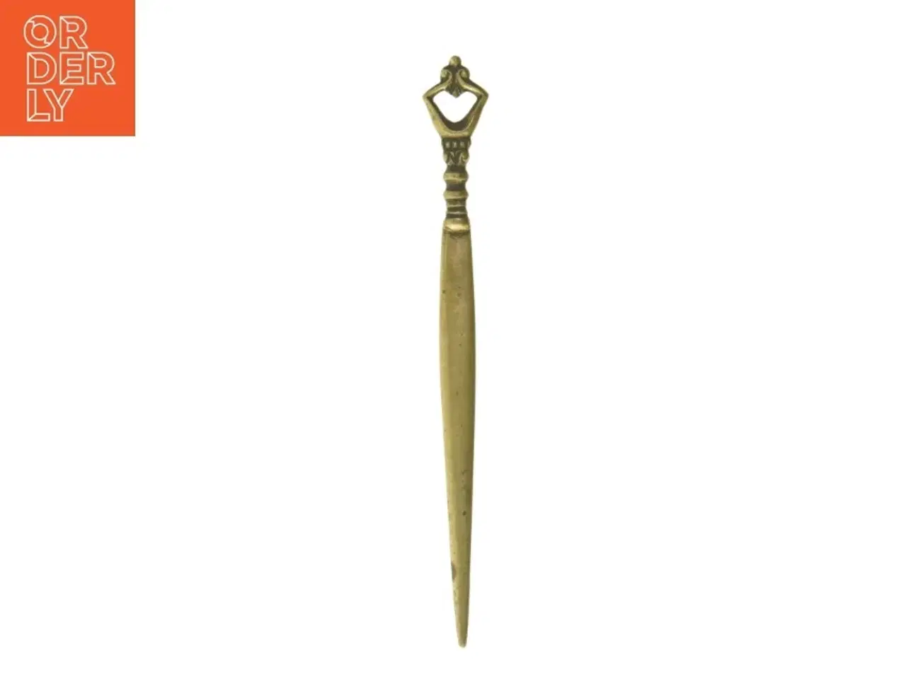 Billede 2 - Antik papirkniv i messing (str. 19,5 cm)
