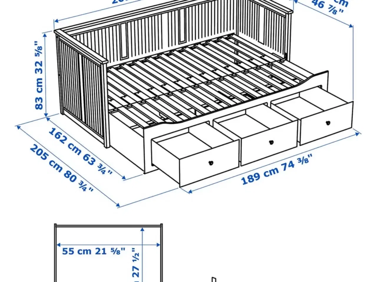 Billede 9 - IKEA hemnes seng 80x200