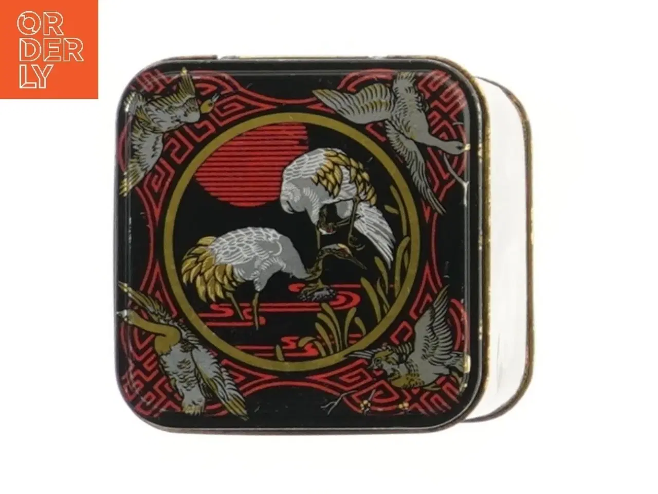 Billede 2 - Orientalsk thedåse i sort (str. 11x9 cm)