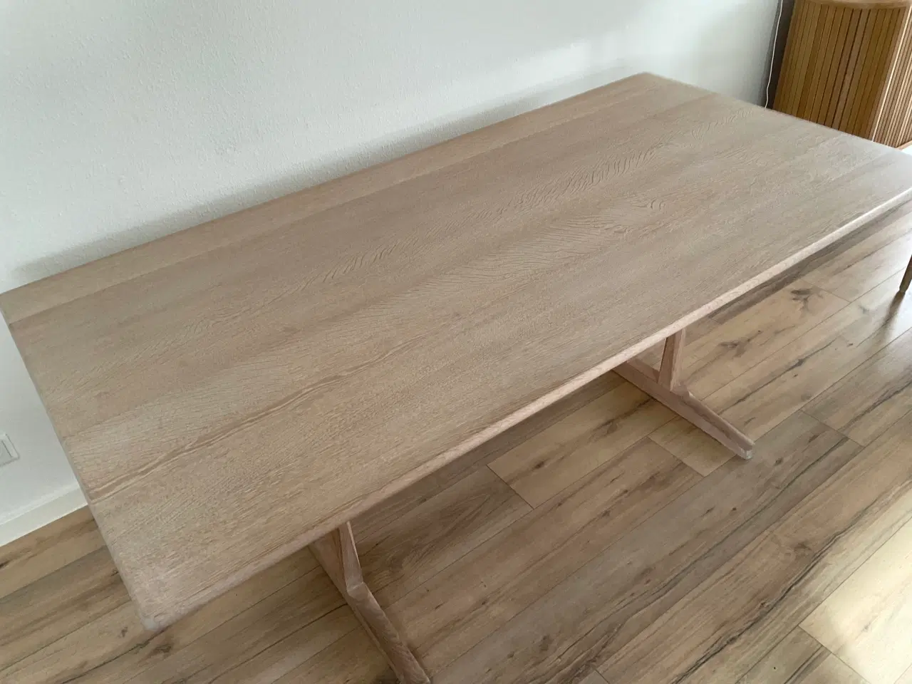 Billede 3 - Shakerbord massiv eg hvidolieret fdb