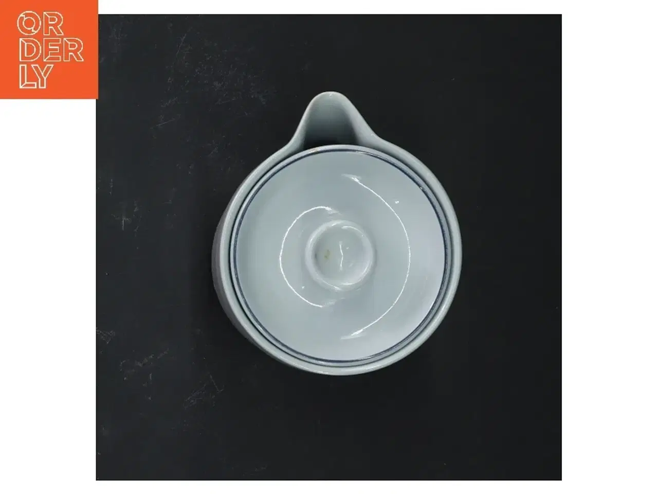 Billede 4 - Porcelæn mælkekande fra Royal Copenhagen blå kant (str. 8 cm)