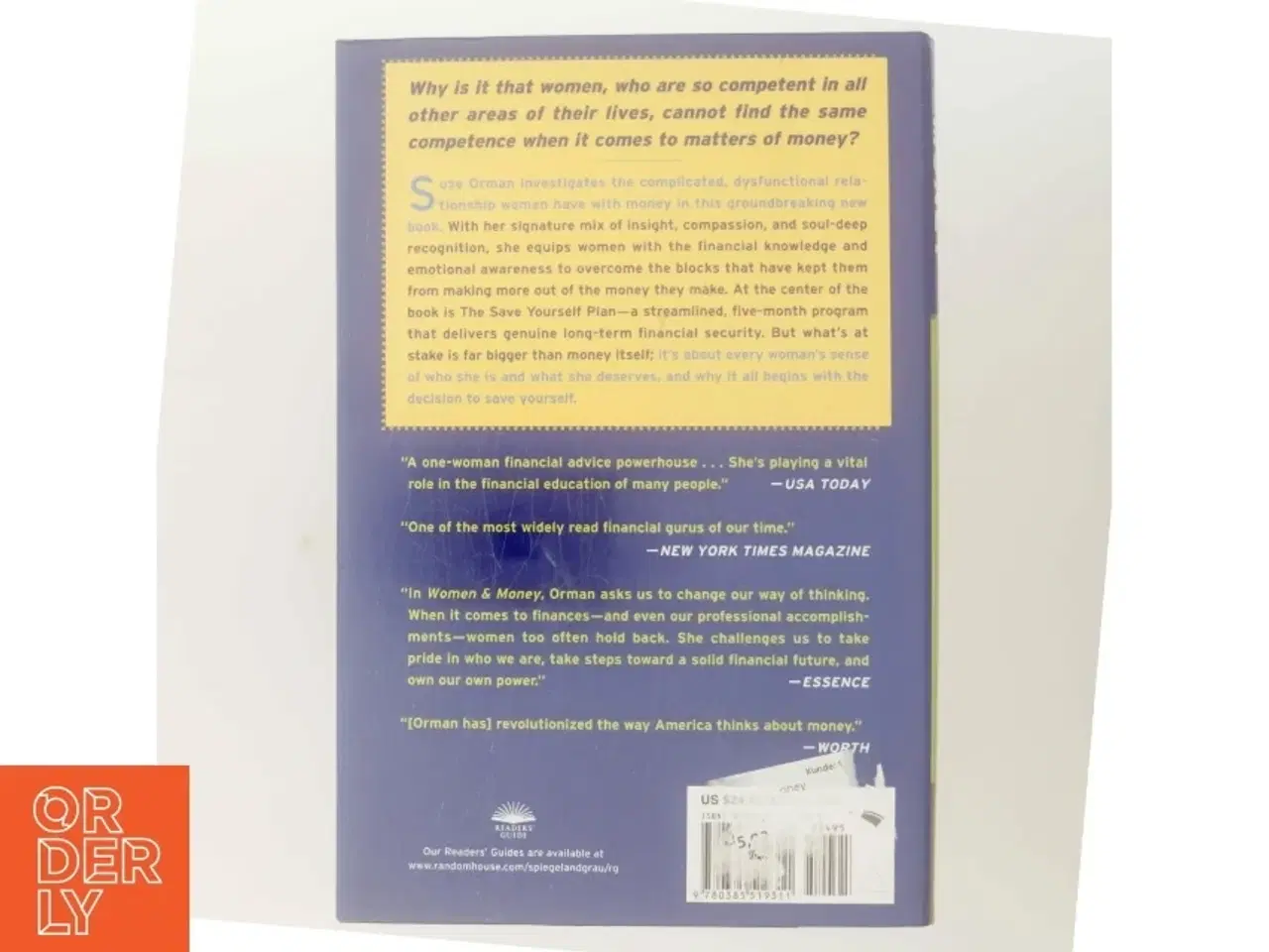 Billede 3 - Women & money : owning the power to control your destiny af Suze Orman (Bog)