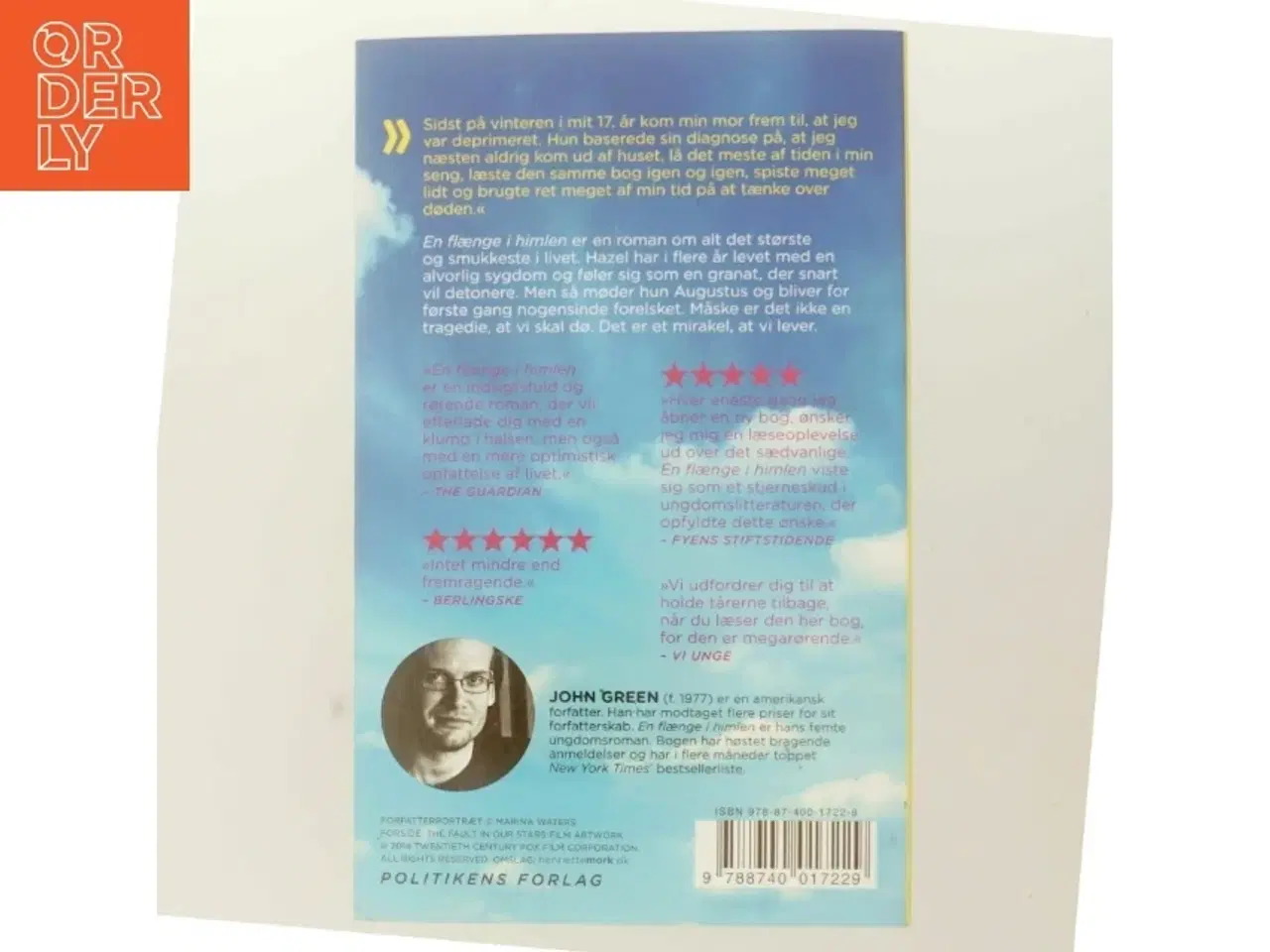 Billede 3 - En flænge i himlen af John Green (f. 1977) (Bog)