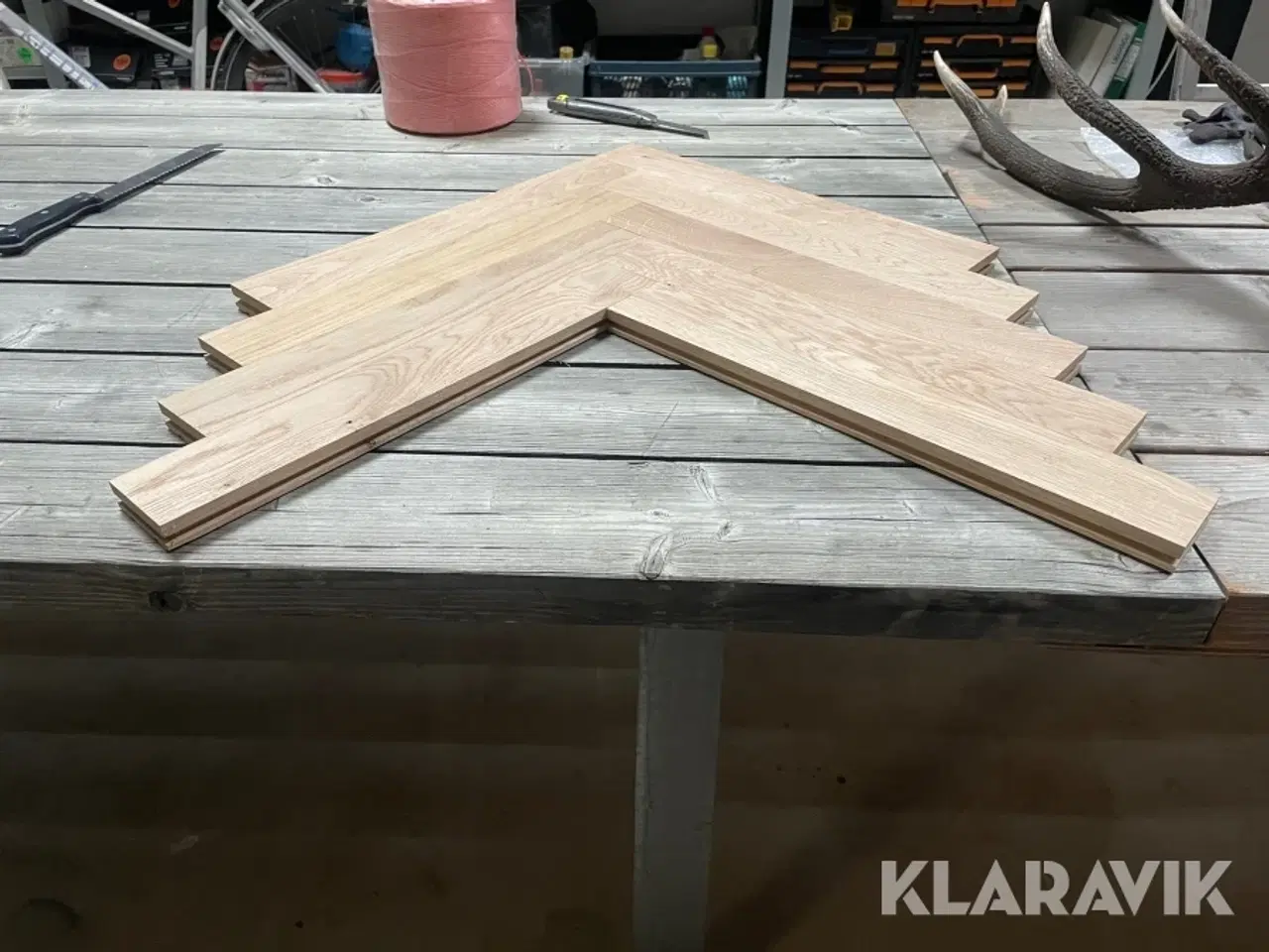 Billede 3 - Gulv Eg sildebensparket 65,52 kvadratmeter