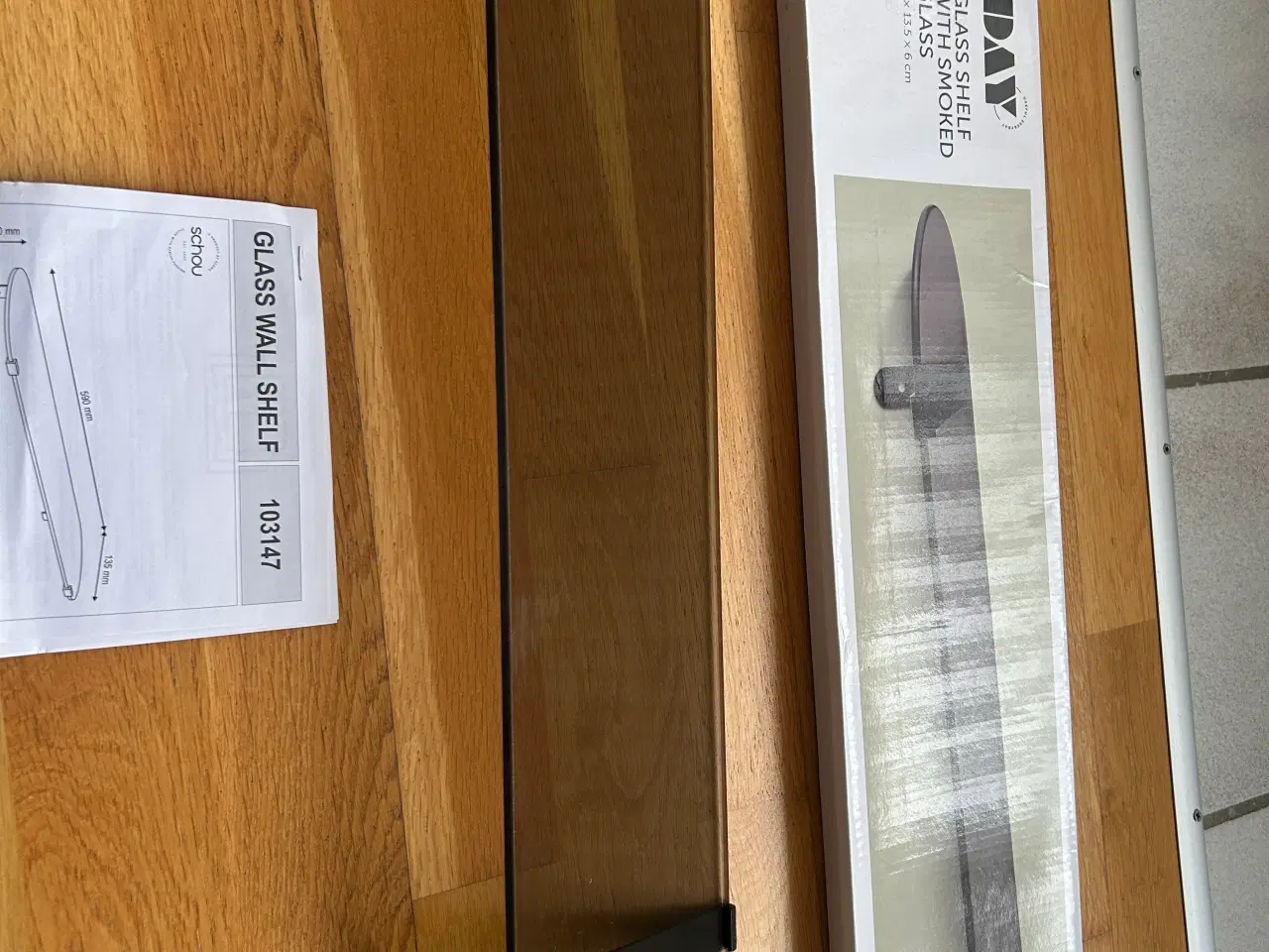 Billede 6 - 2 stk. Ny/ubrugt glashylde