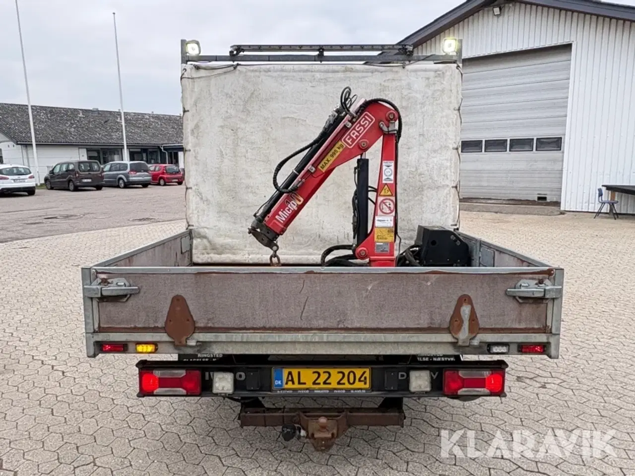 Billede 7 - Ladbil Iveco Daily 35C D med kran og mandskabskabine