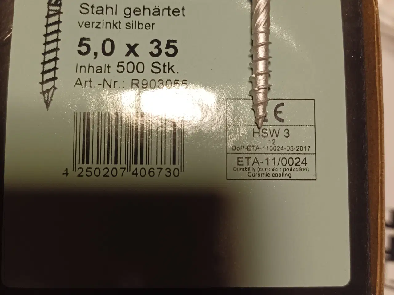 Billede 1 - Torx galv træskrue 5x35 mm pk med 500 stk