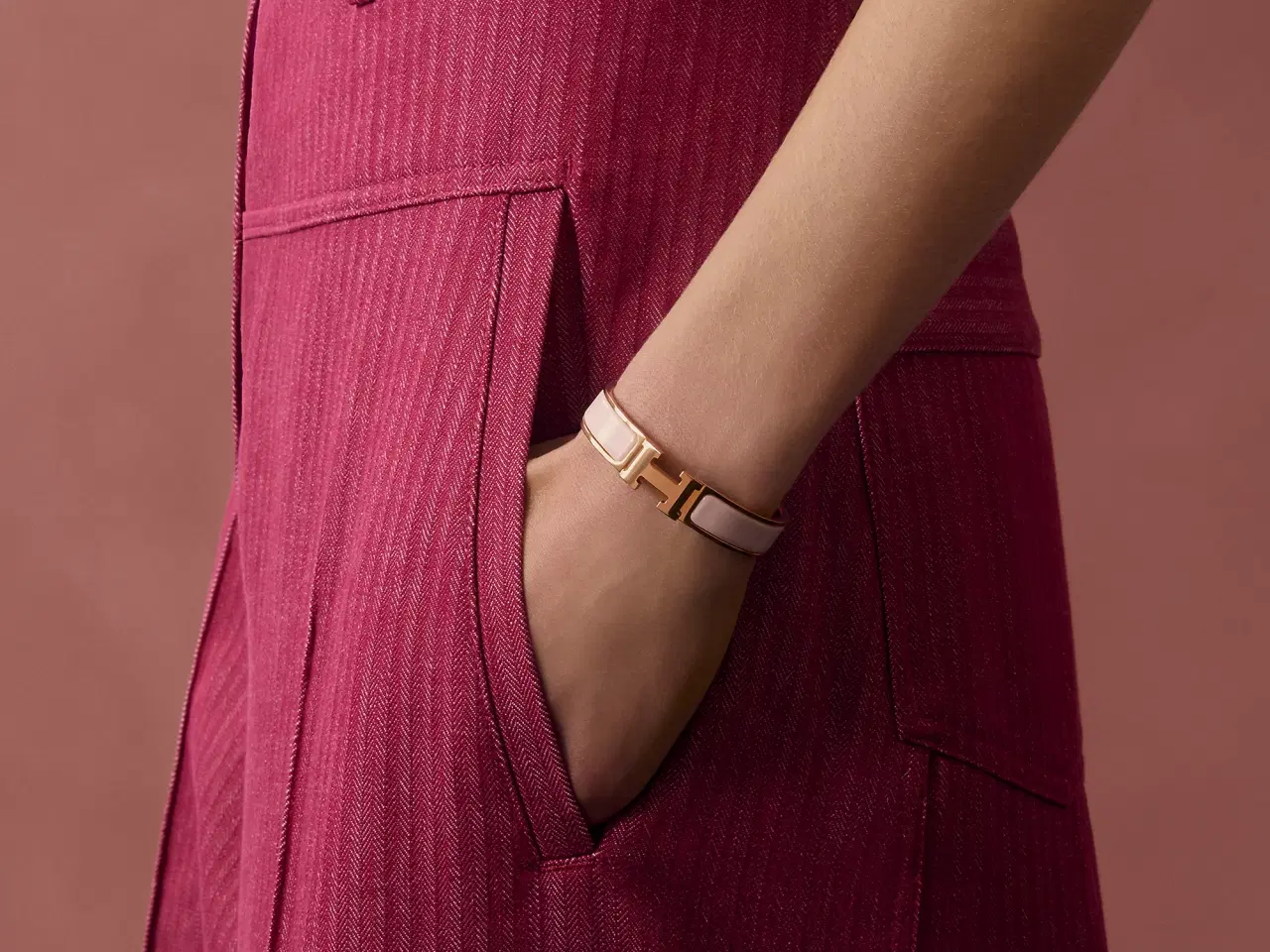 Billede 4 - Meget flot Hermès Clic Clac H-armbånd