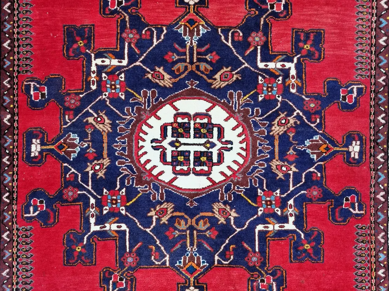 Billede 4 - Flot ægte persisk Hamadan tæppe.