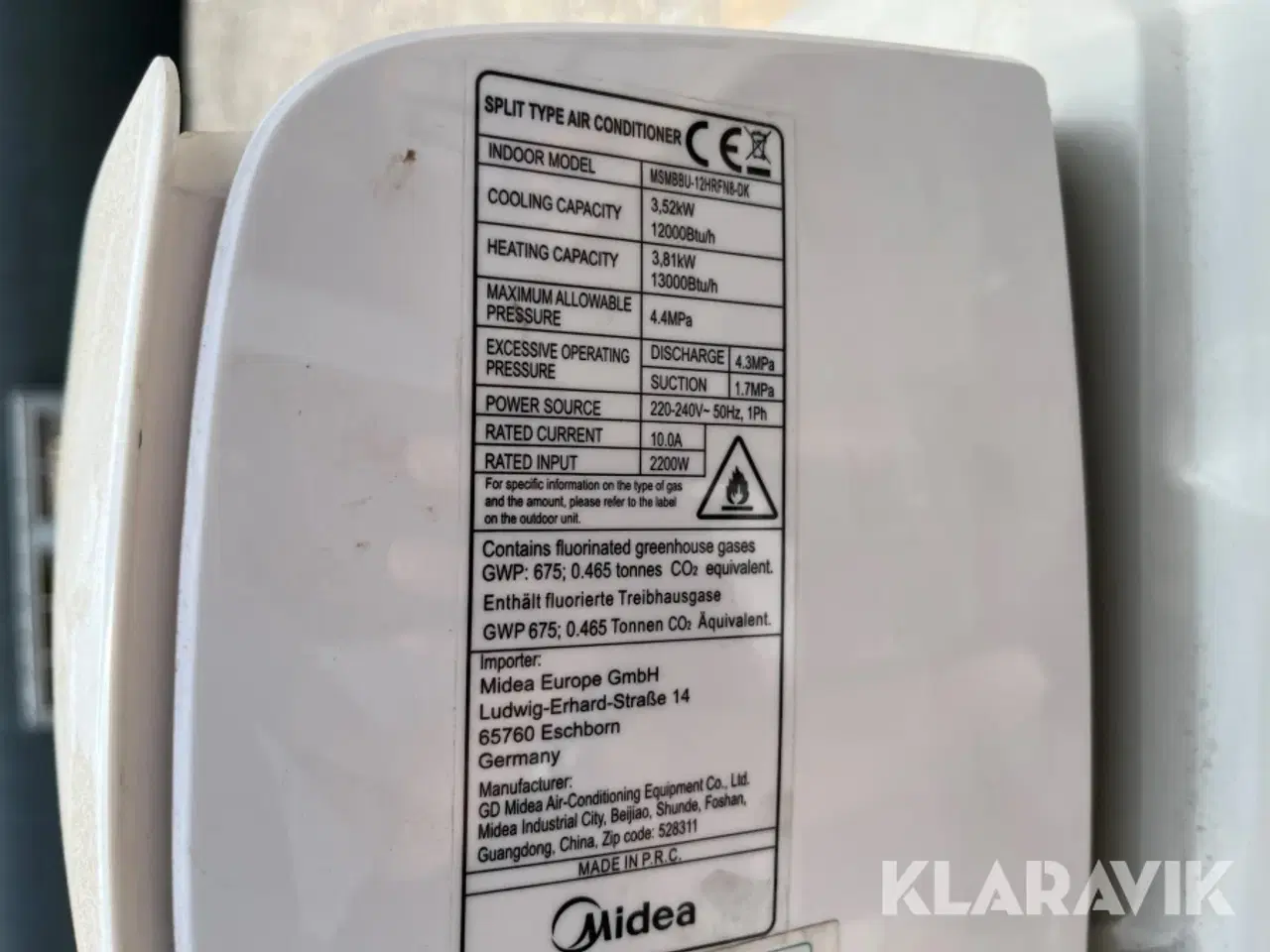 Billede 5 - Varmepumper Midea 2 hele og lidt dele.