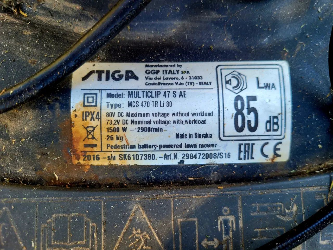 Billede 8 - Defekt Stiga Multiclip 47 S AE på batteri