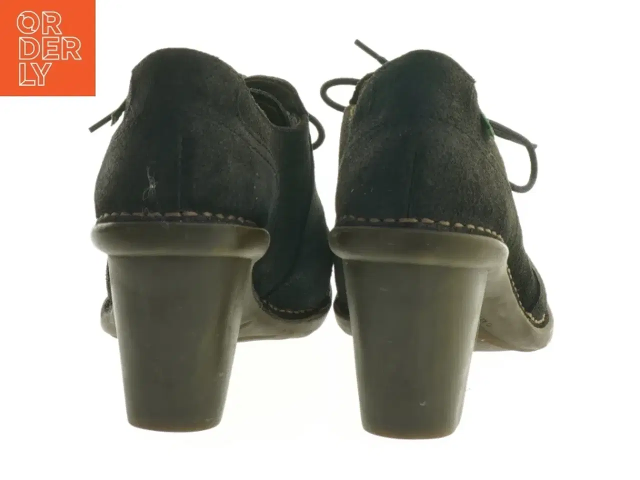 Billede 2 - El Natura Lista sort snøresko med hæl (str. 39 )