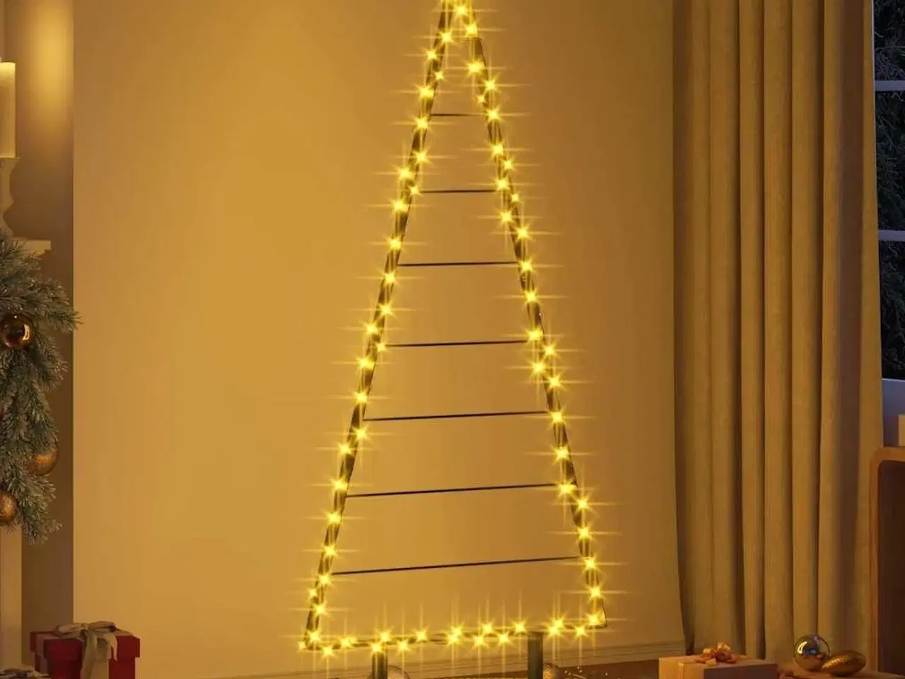 Billede 4 - Metal juletræ med stativ Sort 180 cm Stål