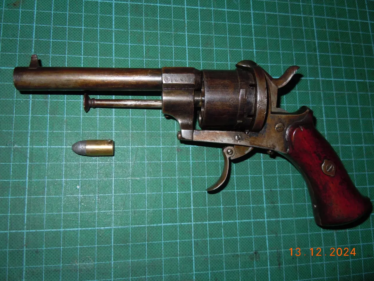 Billede 2 - Pin-fire revolver 1862 I 9 mm Pin-fire 6 skuds.