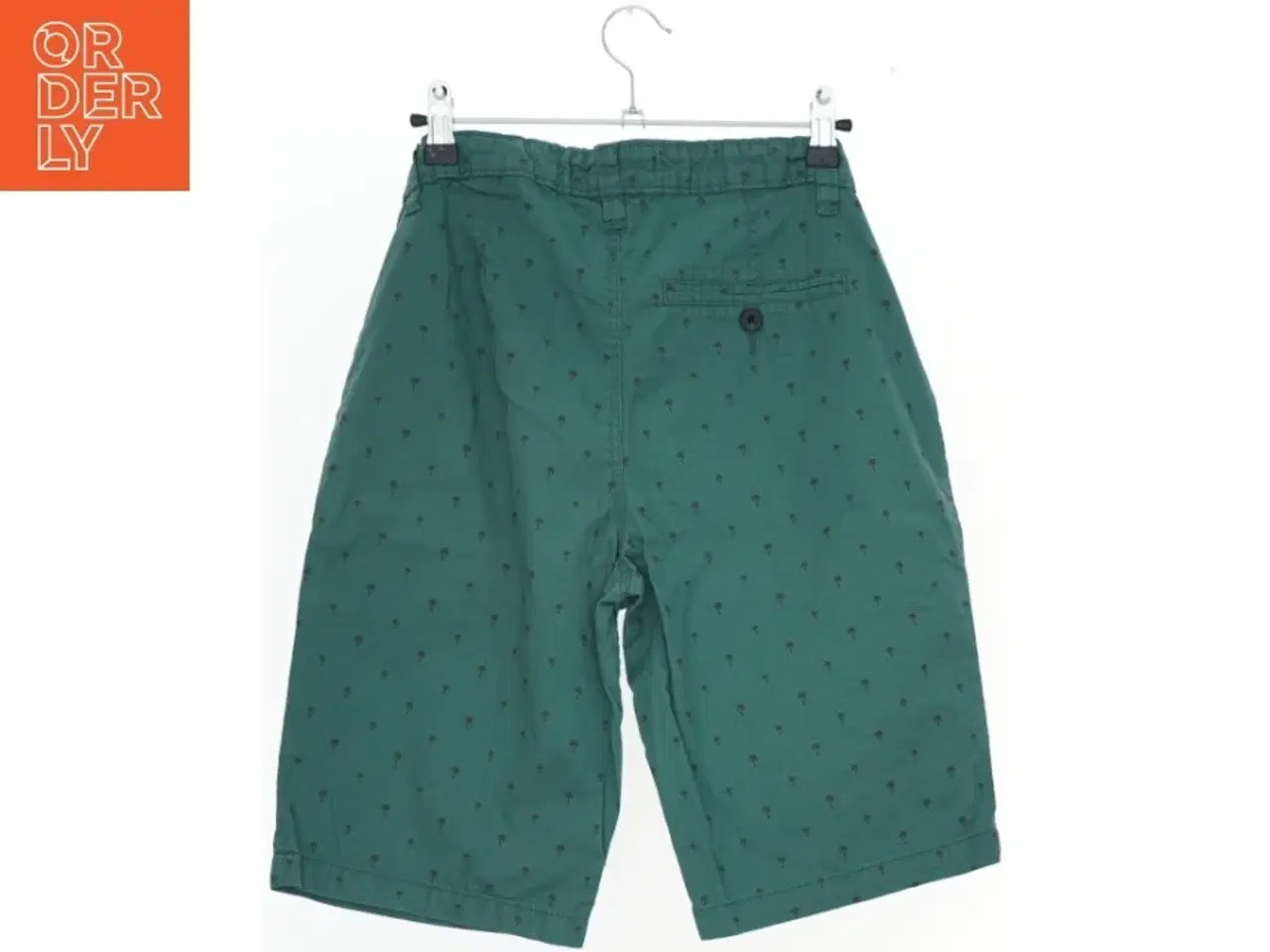 Billede 2 - Grønne shorts med palmeprint fra H&M (str. 164)