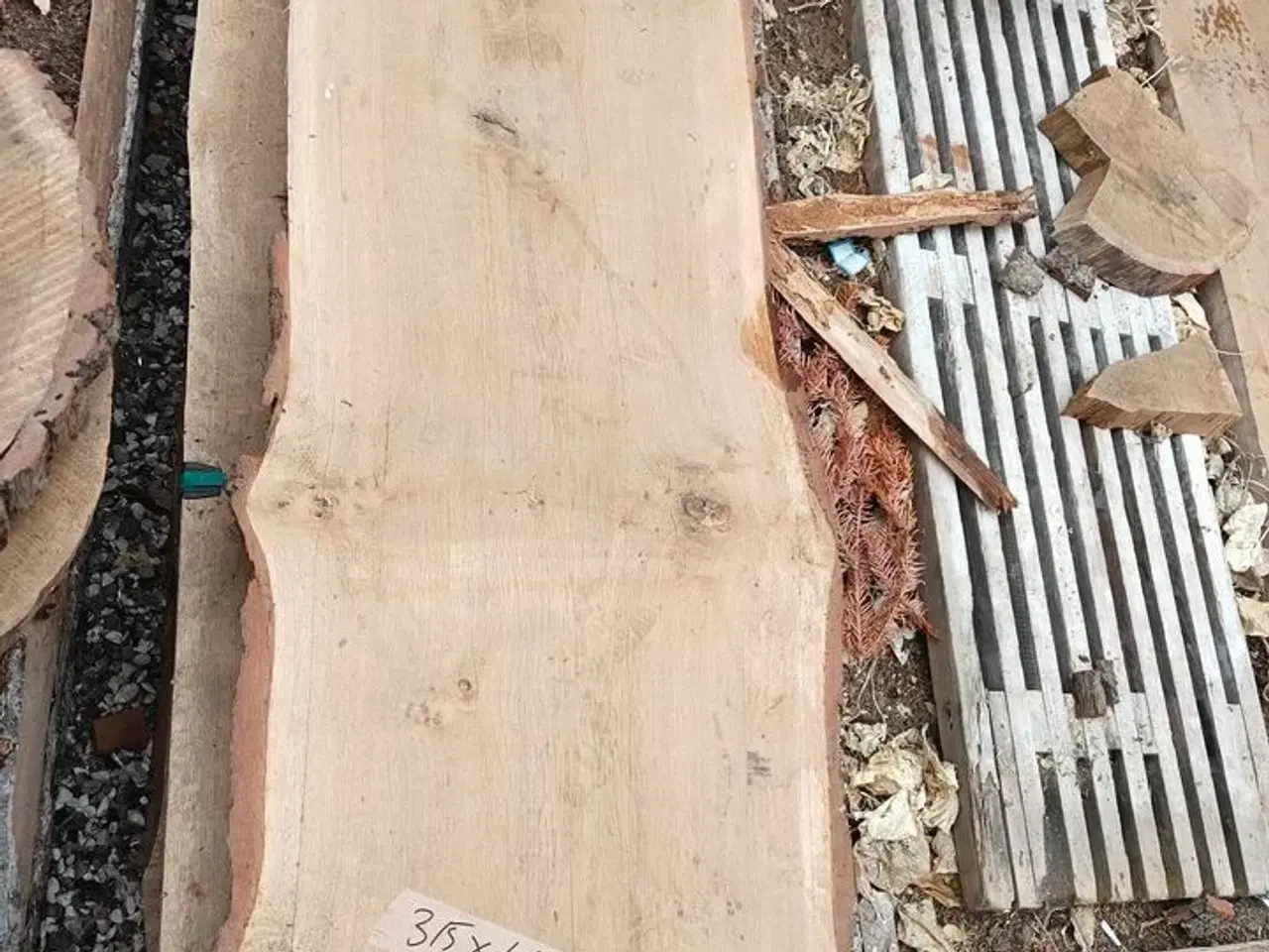 Billede 5 - 1 stk. Egetræsplanke str. 315 x 66 x 5,5