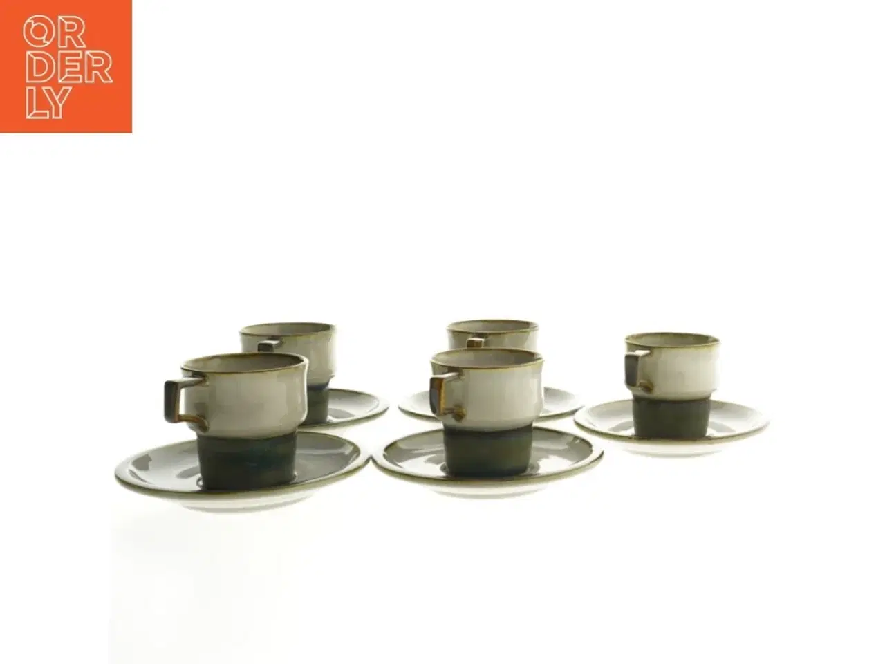 Billede 2 - Stel kaffekopper og underkopper, 5 stk. fra B&G (str. Ø 15 og Ø 7,5x7,5 cm) (DVD)