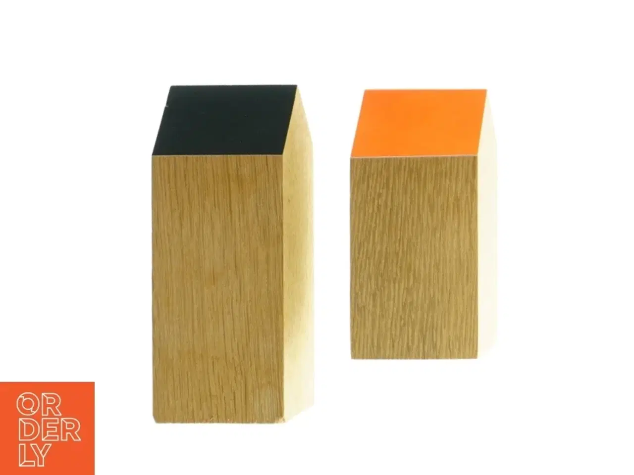 Billede 2 - Applicata træhuse (str. 7x7x16 og 7x7x13cm)
