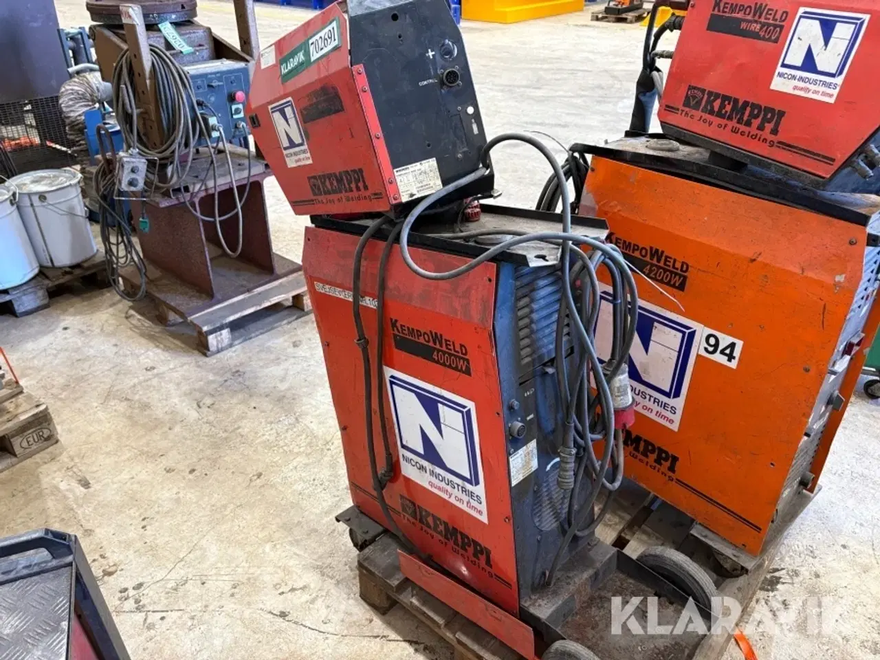 Billede 2 - Svejsemaskine Kemppi Kempoweld wire400 og 4000W