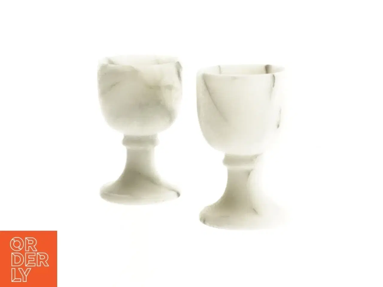 Billede 1 - Æggebægre i marmor (str. 7 x 4 cm)