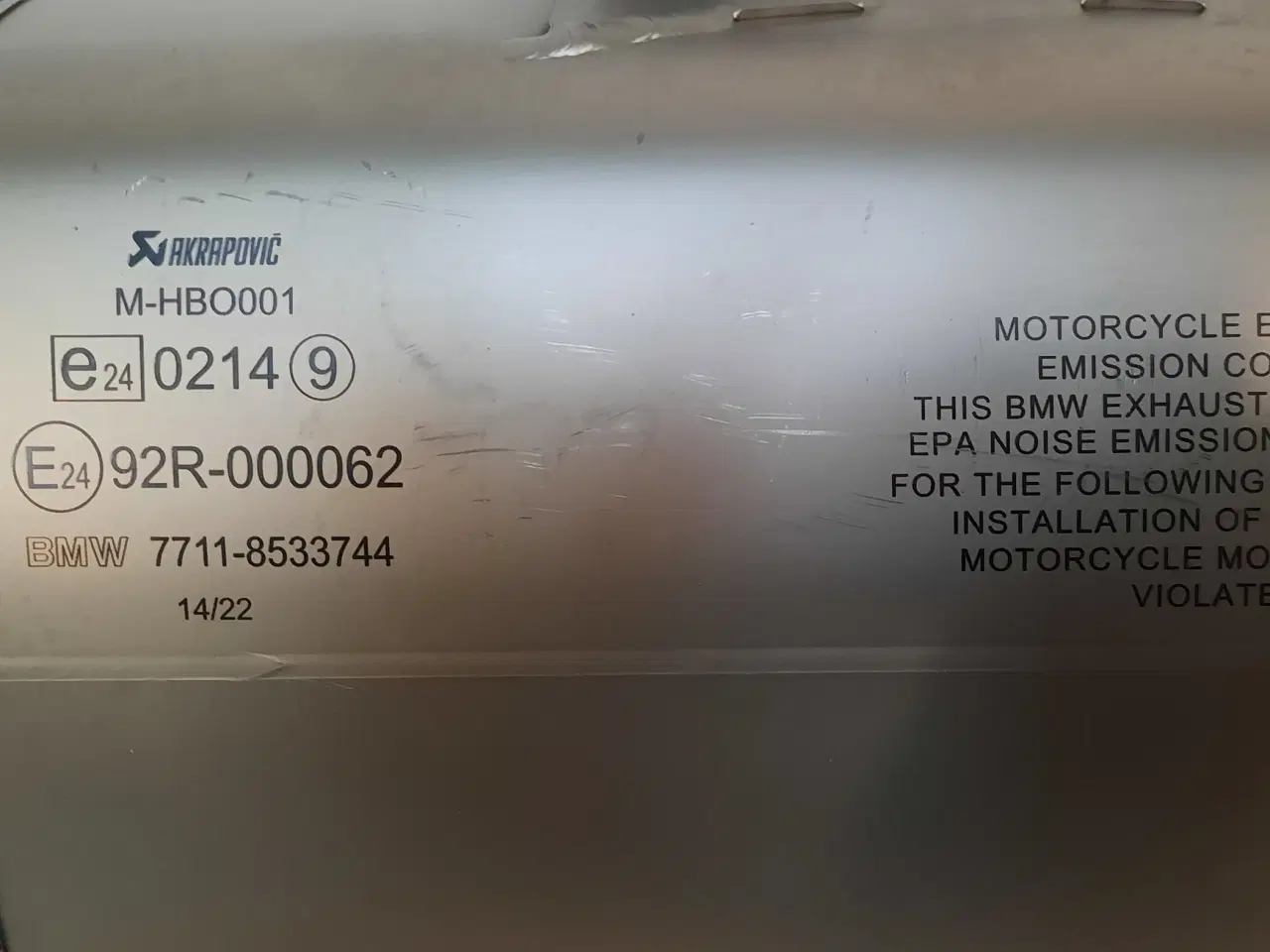 Billede 4 - BMW Akrapovic udstødning R1200GS/GSA