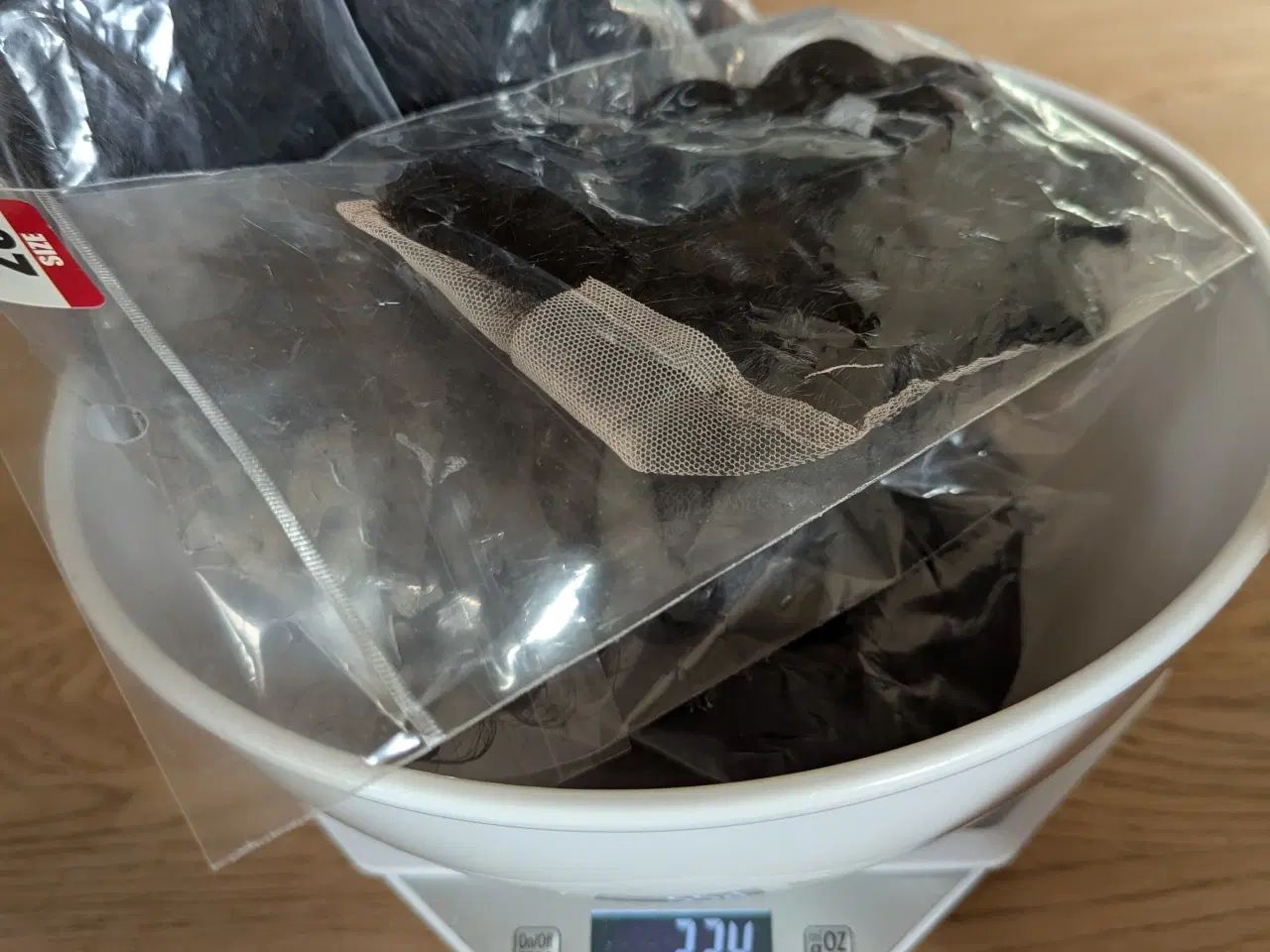 Billede 9 - Human virgin hair. Kinky krøl 86,36 cm.