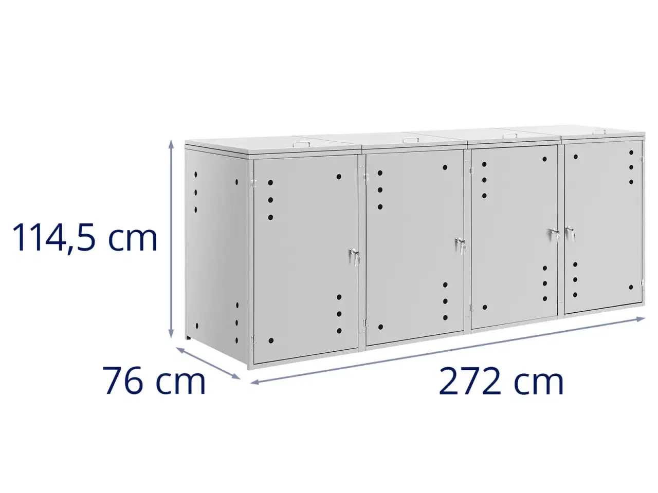 Billede 6 - Skraldespandsskjuler – 4 x 240 l